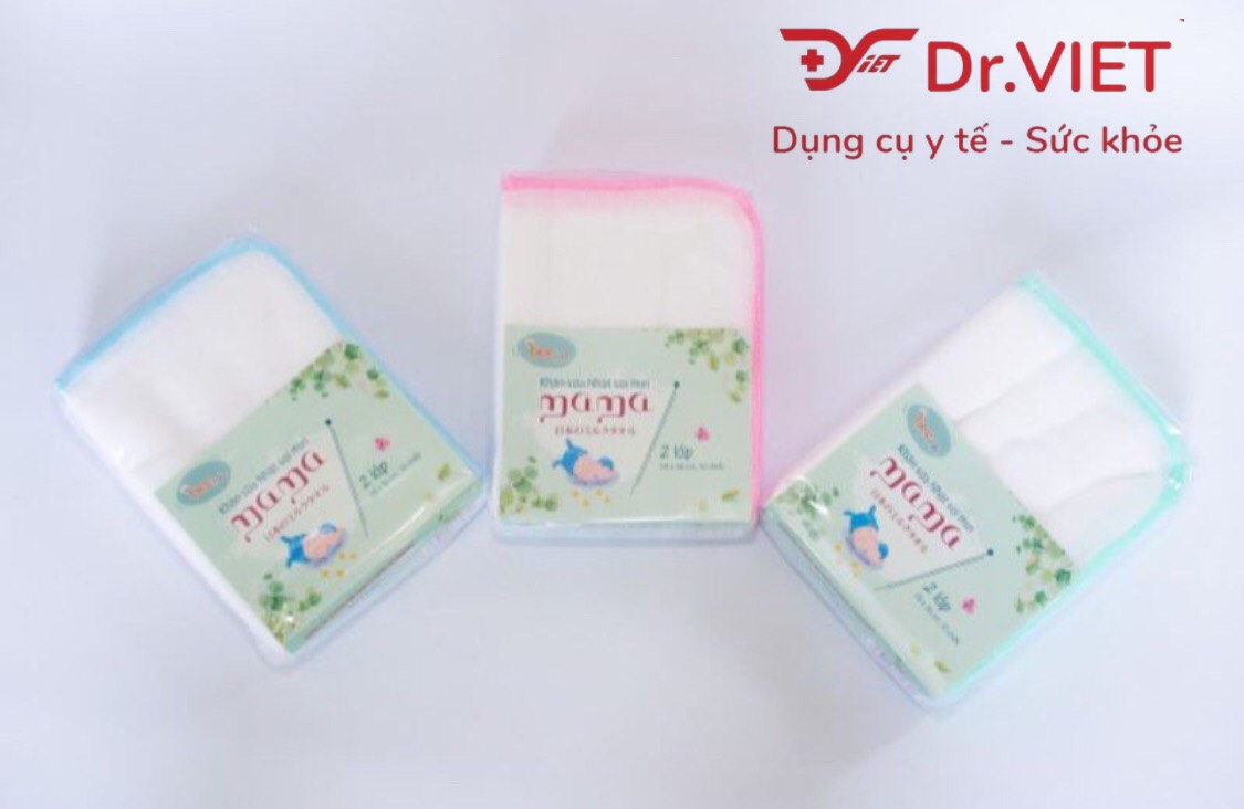 Khăn xô Mama Nhật cao cấp Thương hiệu BeeVN - Đồ dùng vệ sinh cho trẻ sơ sinh - Làm từ sợi Cotton mềm mịn giúp bé an toàn khi sử dụng