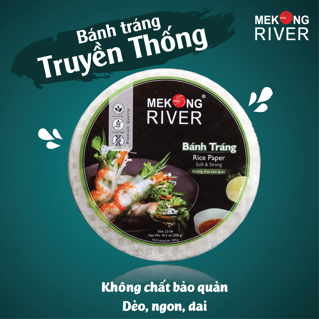 Bánh tráng truyền thống 16cm - MEKONG RIVER