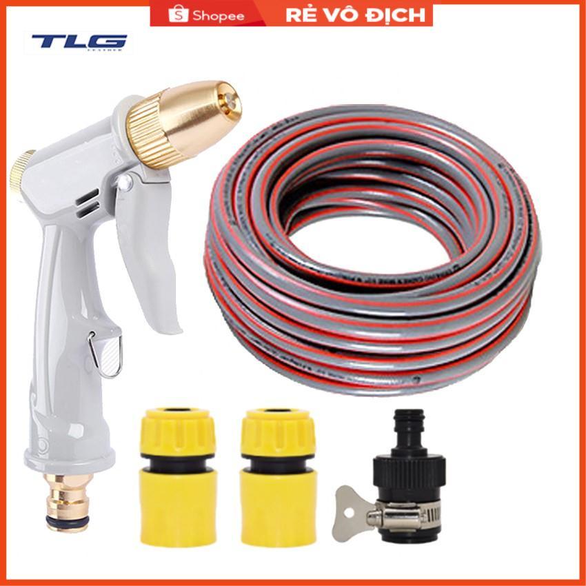 Bộ dây vòi xịt nước rửa xe, tưới cây tăng áp 3 lần, loại 3-5m  206846