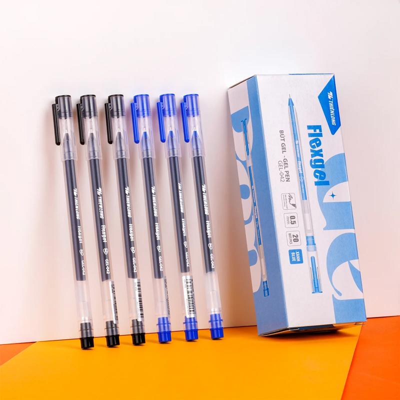 Bút Gel Flexgel 0.5 mm - Thiên Long Gel-042 - Mực Xanh