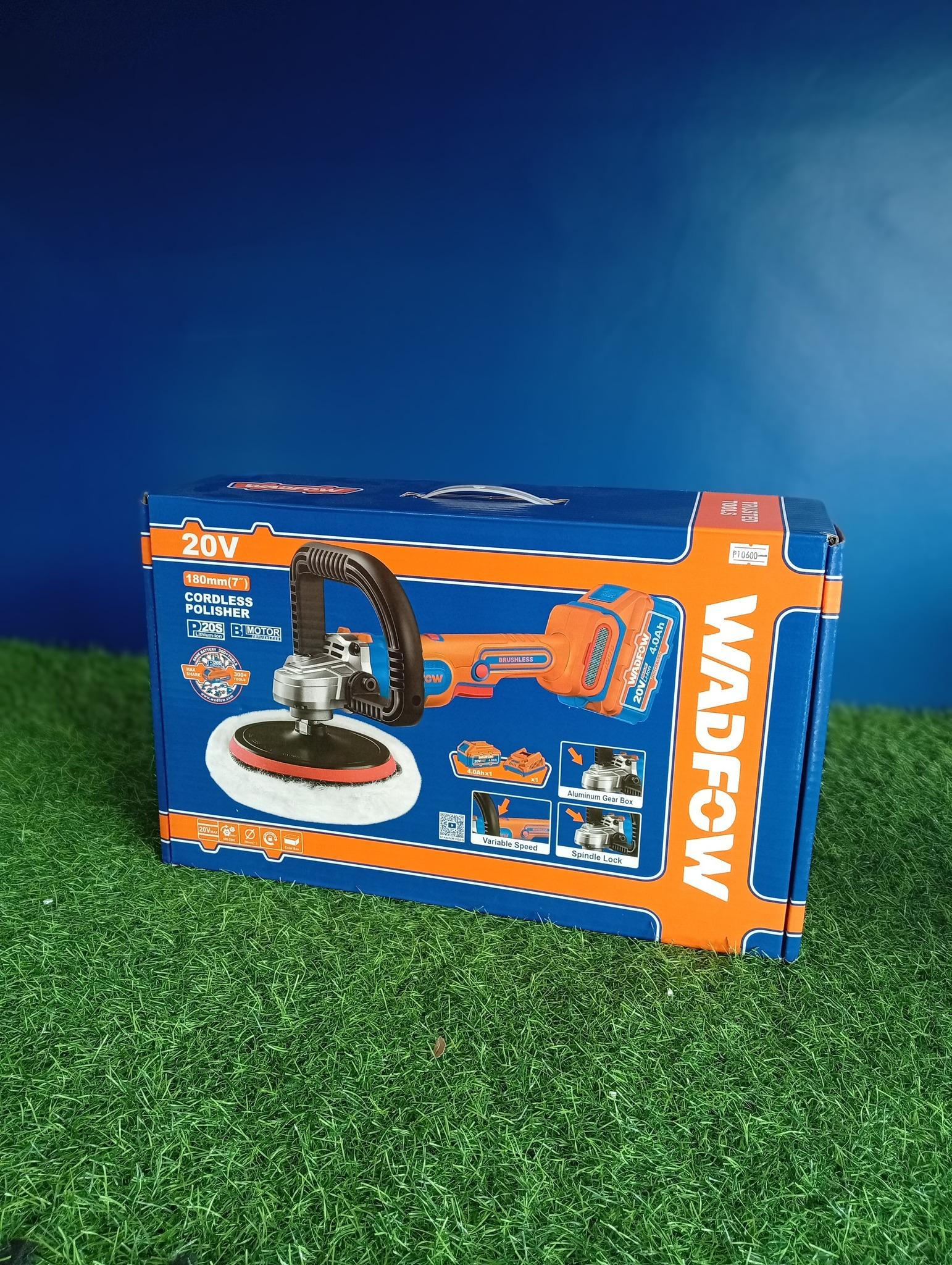 MÁY ĐÁNH BÓNG DÙNG PIN 20V- 180MM (KHÔNG CHỔI THAN) WADFOW WHL1B181 - HÀNG CHÍNH HÃNG