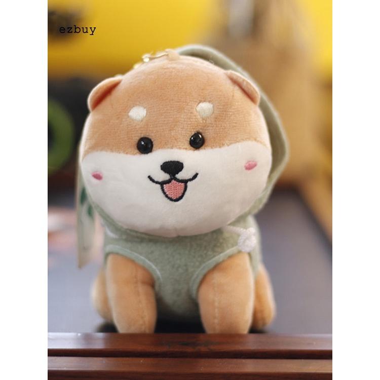 Thú nhồi bông hình chú chó Teddy dễ thương dùng làm móc khóa trang trí