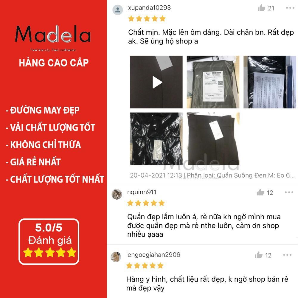 Quần ống rộng nữ lưng cao Siêu HACK Dáng, Quần ống suông KHÓA TRƯỚC KHÔNG CÚC Icon-M085