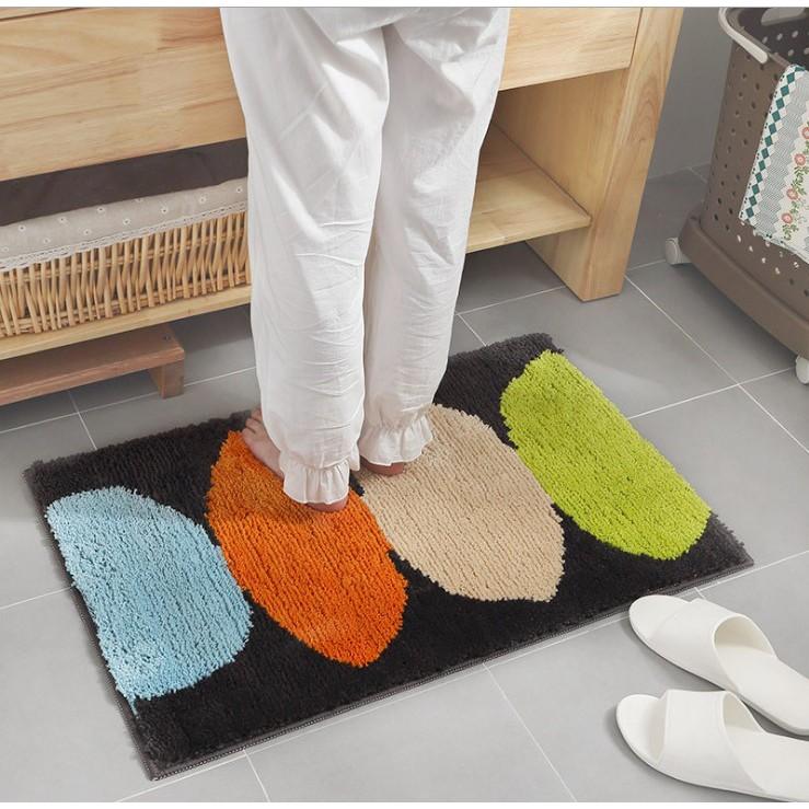 Thảm cotton len dệt vải nổi chiếc lá cao cấp PA9162