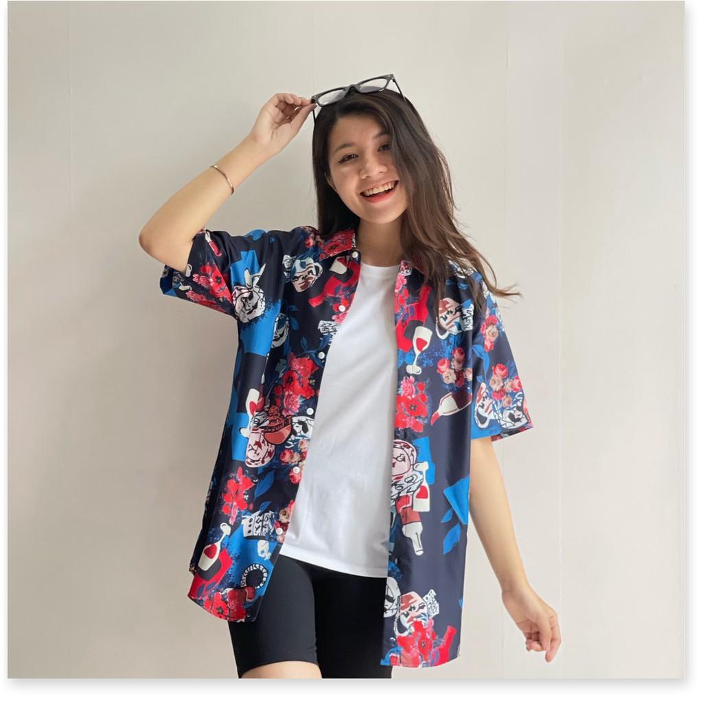 ÁO SƠ MI HOẠ TIẾT HOA MÀU CỰC ĐẸP , HOT 2021 THỜI TRANG NEMO36 STORE