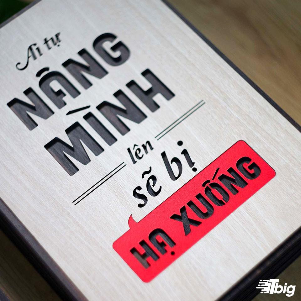 Tranh công giáo TBIG-CG003: Ai tự nâng mình lên sẽ bị hạ xuống