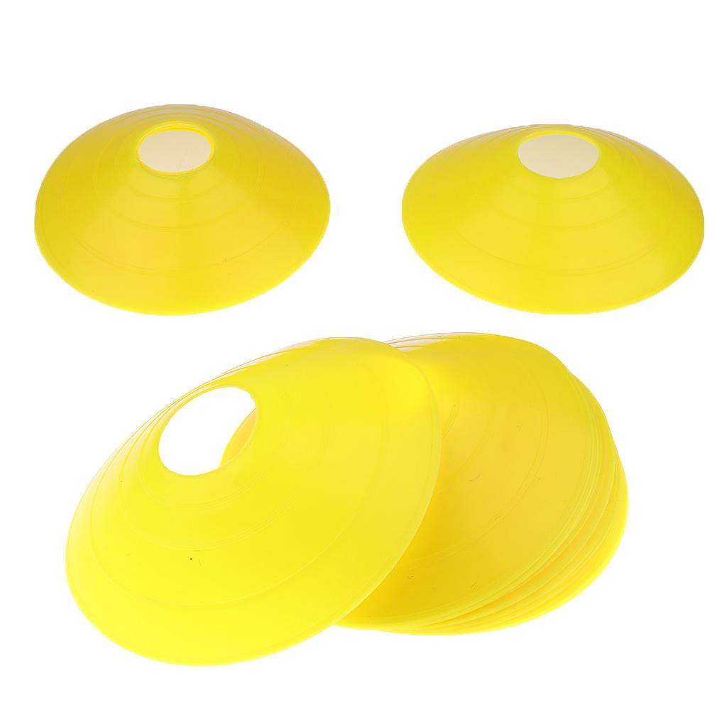 25 Pieces Sport Soccer Mini Disc Cones Boundary Marker Agility Training Aids
