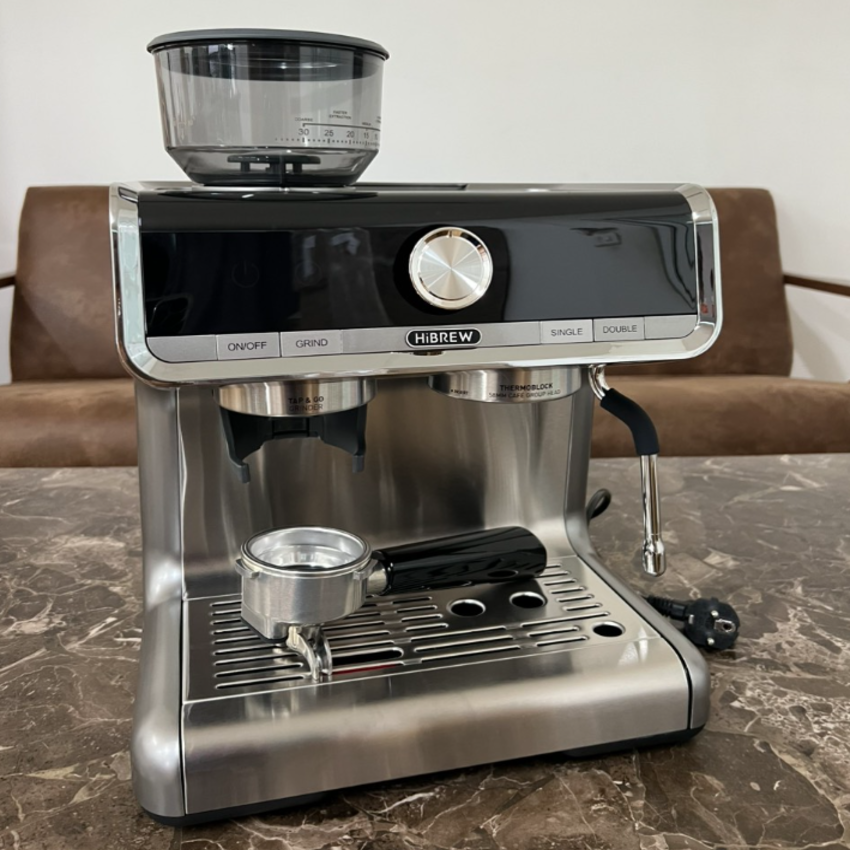 Máy pha cà phê Espresso chuyên nghiệp 3 trong 1 thương hiệu cao cấp HiBREW CM5020 áp suất 20 bar - Hàng Nhập Khẩu