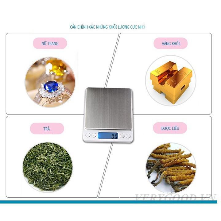 Cân Tiểu Ly Điện Tử Platform 1Kg , Hoặc 3kg , Cân Điện Tử Mini Inox I-2000