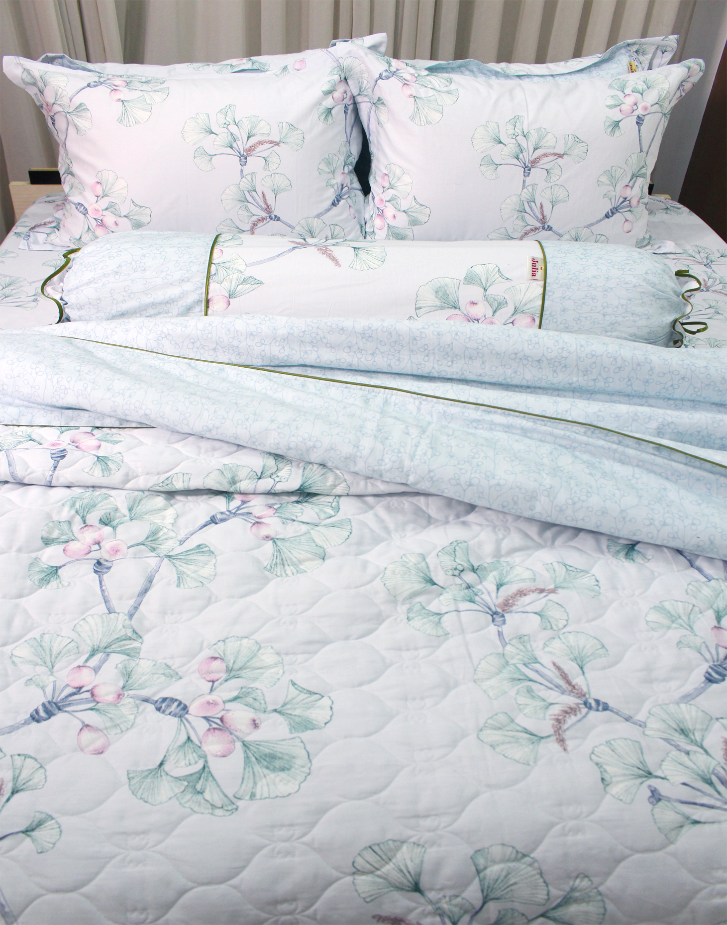 Bộ ga gối 4 món cotton Hàn Julia 265BK16