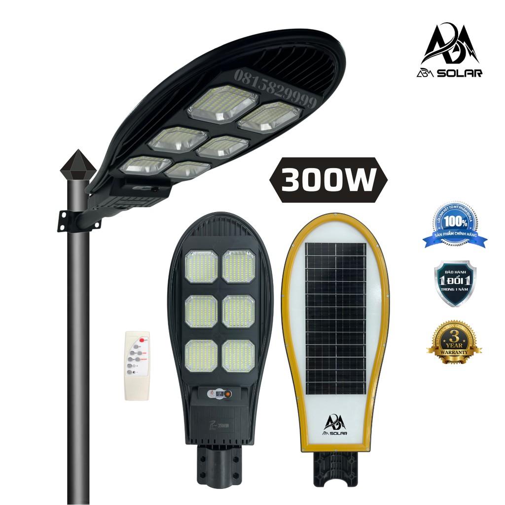 Đèn Năng Lượng Mặt Trời 300W, Tấm Pin Liền Thể, Đèn Đường LED, 150w-300w-400w, IP65 Chống Nước Chiếu Sáng Sân Vườn - ABM