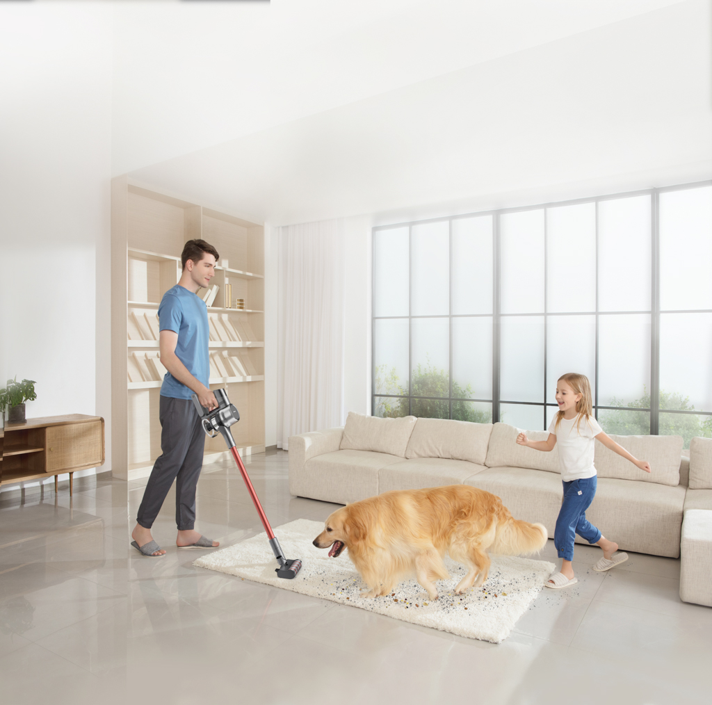 Máy Hút Bụi Cầm Tay Không Dây, Lực Hút Siêu Mạnh 25000 PA, Cảm Biến Lực Hút, Có Tia UV Diệt Khuẩn, Màn Hình Điều Khiển Cảm Ứng.