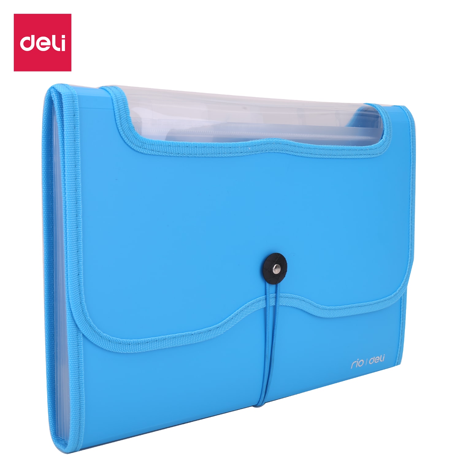 Cặp Tài Liệu A4 7P Deli, Xanh, Xanh Lá, Đỏ, Cam - 1 Cái E38127