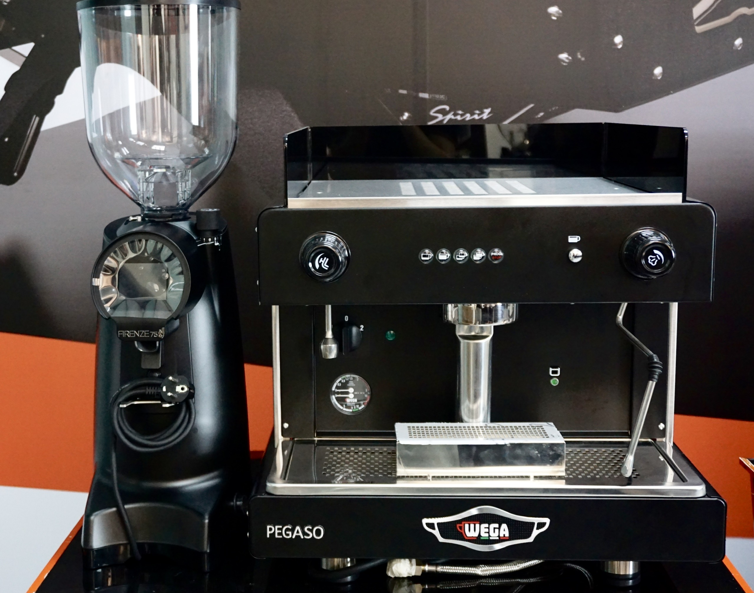 [Combo máy pha, máy xay cà phê] - Wega Pegaso 1 group và Eureka Firenze 75 - Hàng nhập khẩu chính hãng