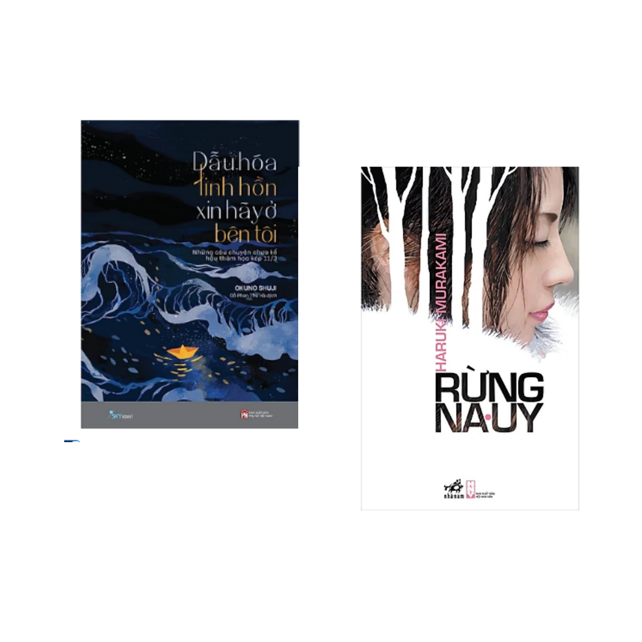 Combo 2 cuốn Tiểu Thuyết Xuất Sắc: Rừng Nauy + Dẫu Hóa Linh Hồn Xin Hãy Ở Bên Tôi/ Tặng Bookmark Happy Life