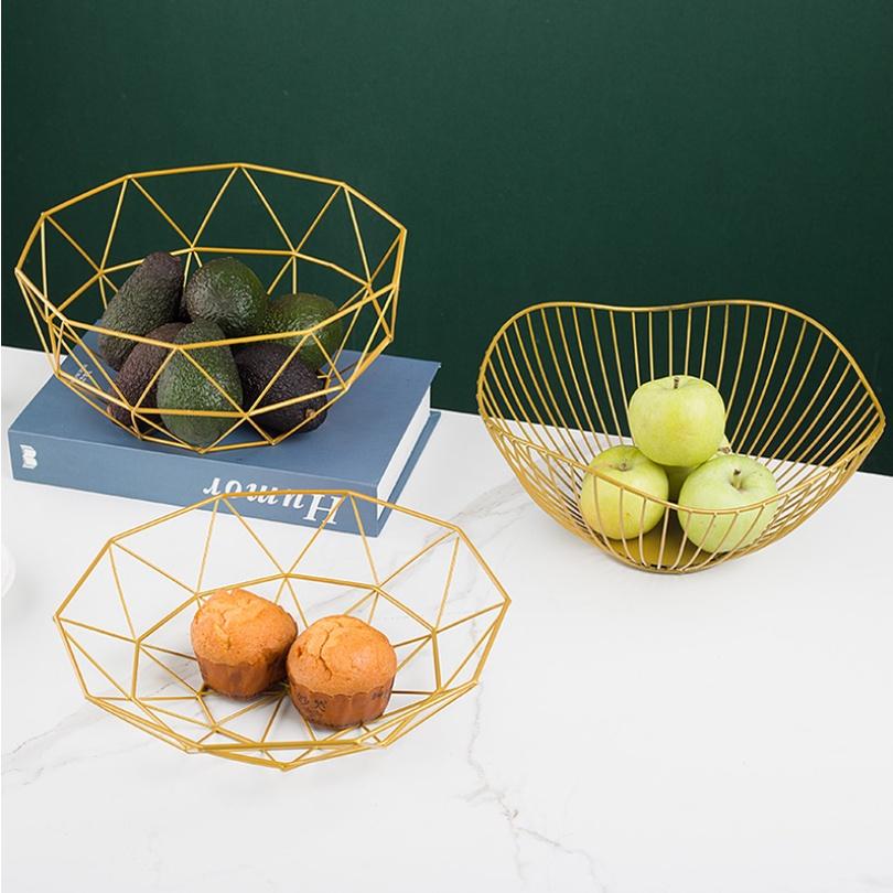 Rổ đựng trái cây màu vàng hoa sen nhỏ 27x7.5cm