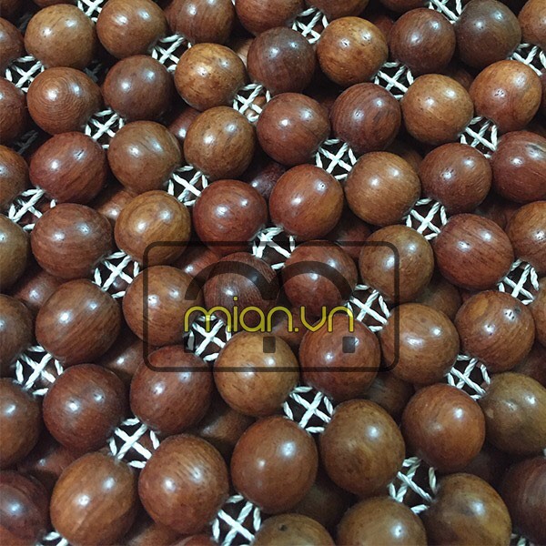 Chiếu hạt gỗ Hương Đỏ hạt 1,8cm - Chiếu gỗ Mian.vn ( video , hình thật )
