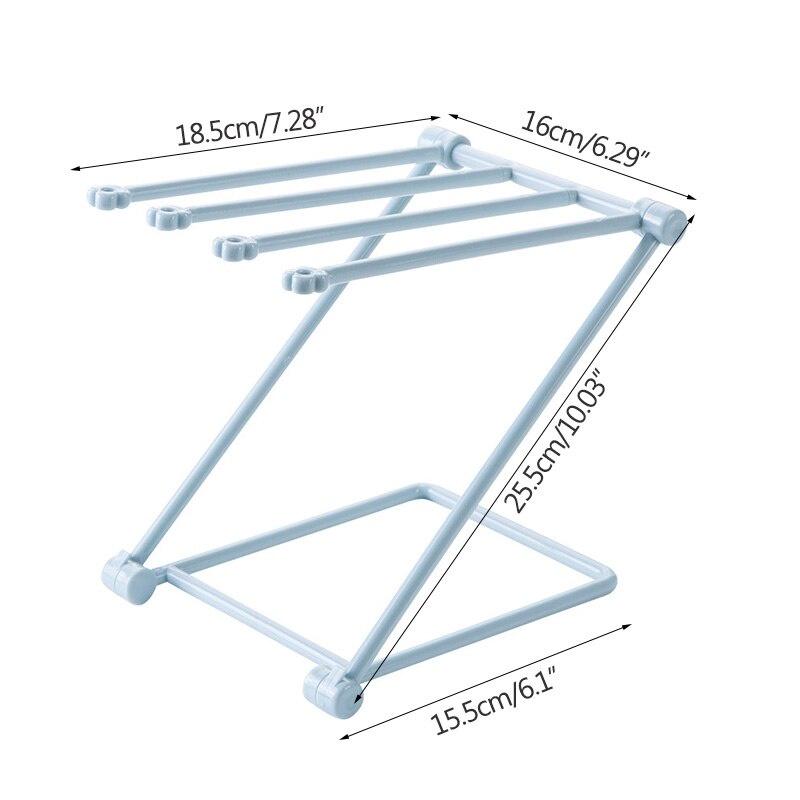 Giá để cốc nước bằng nhựa có thể gấp lại theo chiều dọc Giá treo khăn Giá để bàn Giá treo gia đình.