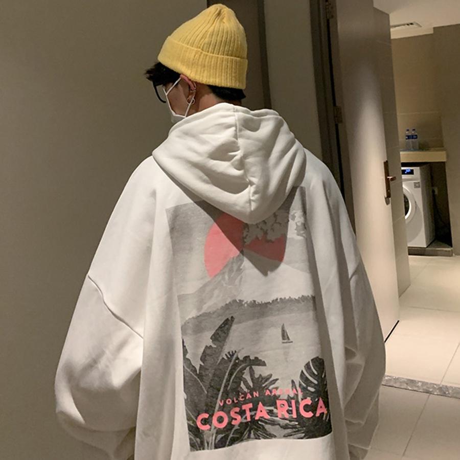 Áo mũ Hoodie Unisex Phong Boutique Costa form rộng 5 màu nỉ bông cặp đôi nam nữ Oversize Ulzzang thu đông