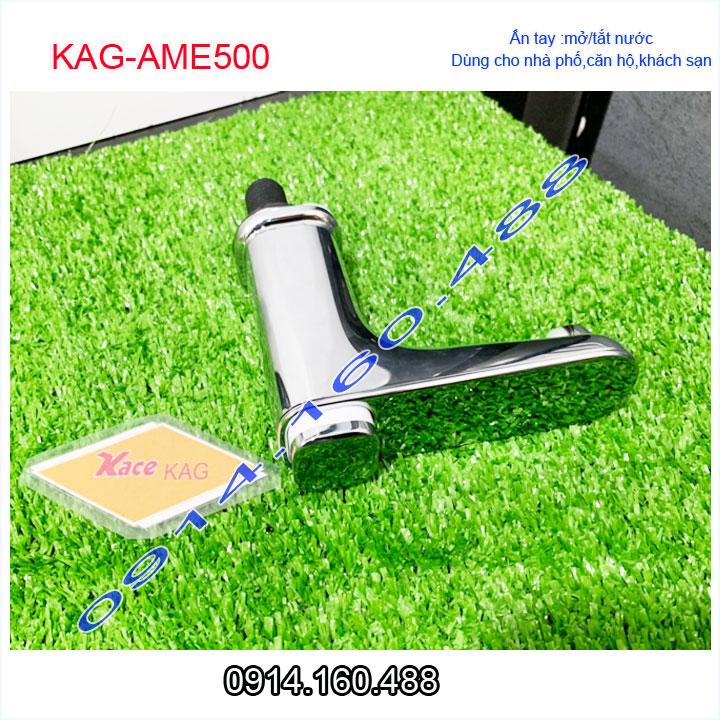 Vòi lavabo lạnh ấn tay KAG-AME500 , Vòi chậu thiết kế sang trọng nước mạnh sử dụng tốt