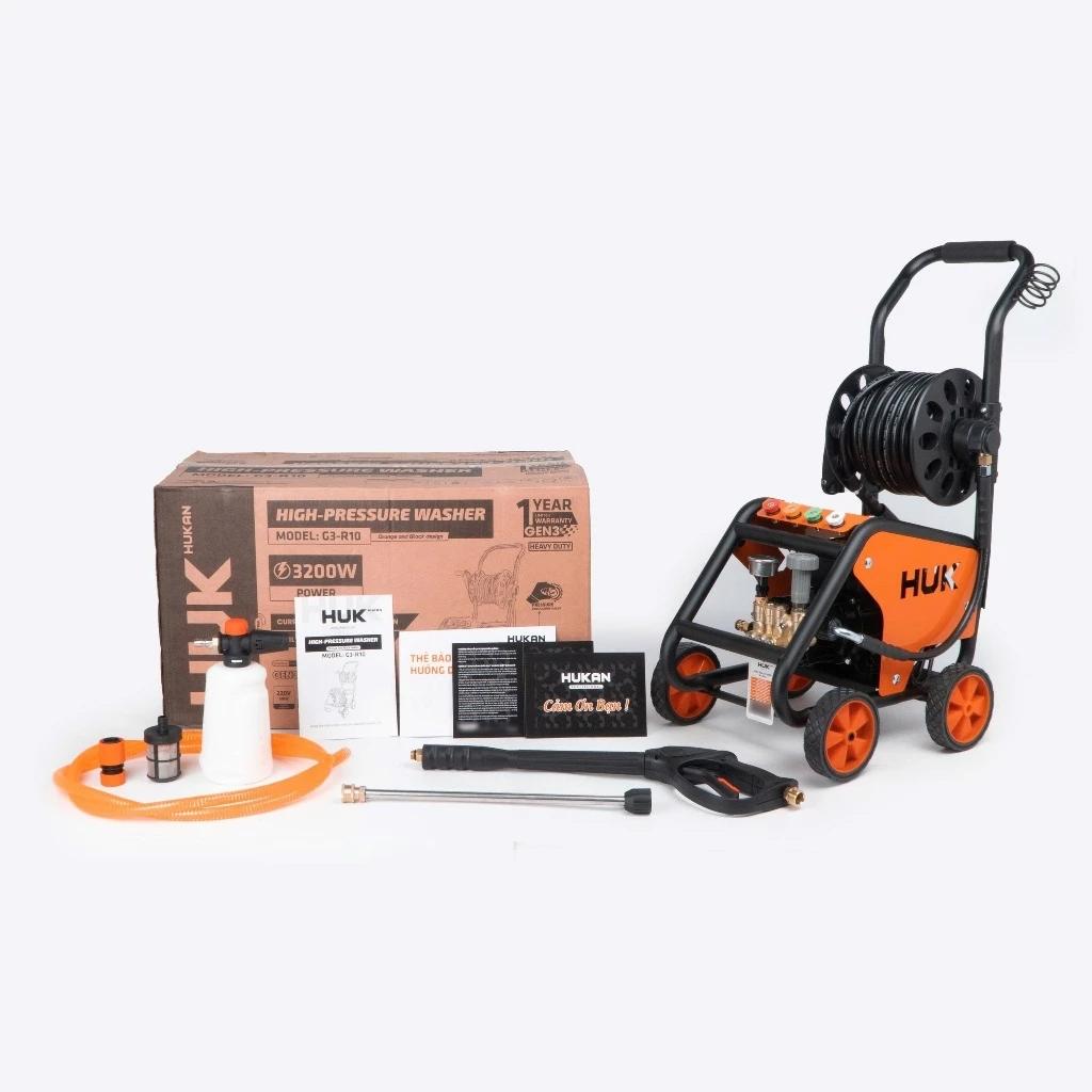 MÁY XỊT RỬA XE CÓ CHỈNH ÁP 3200W G3-R10 HUKAN -HÀNG CHÍNH HÃNG