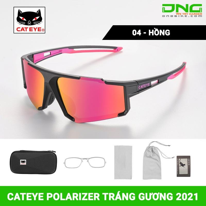 Kính xe đạp thể thao CATEYE POLARIZER tráng gương 2021