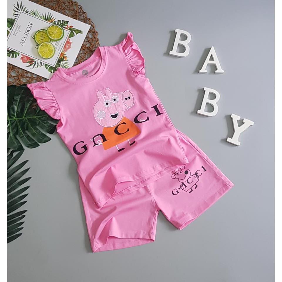 SÉT BỘ THUN TAY BÈO HEO PEPPA