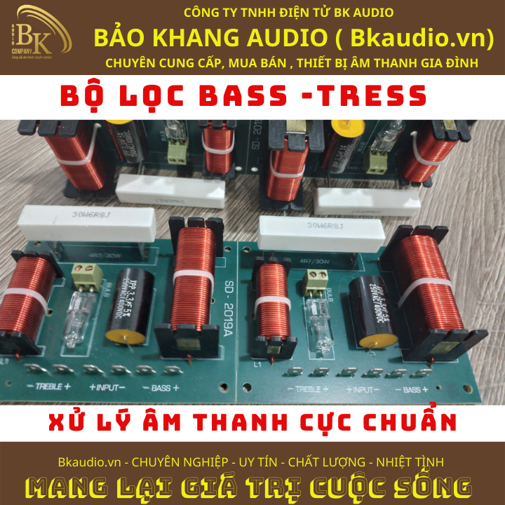 Lọc phân tầng. Lọc Bass và tress cho tín hiệu âm thanh. Msp : SPLL-01