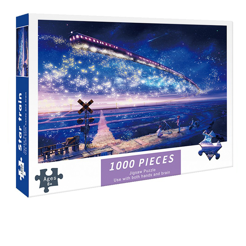 Bộ Tranh Ghép Xếp Hình 1000 Pcs Jigsaw Puzzle Tranh Ghép (75*50cm) Chuyến Tàu 1008 Vì Sao Bản Đẹp Cao Cấp