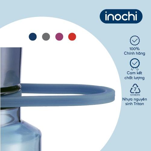 Bình nước Inochi - Kita Slim 350ml màu Ghi sữa/Hồng sen/Xanh chàm/Cam sữa