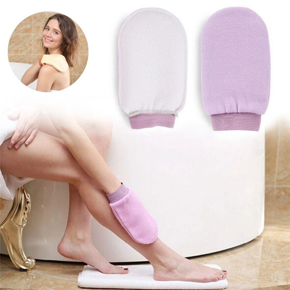 1 Găng Tay Hai Mặt Tẩy Tế Bào Chết 5 Màu Tùy Chọn Tiện Dụng Khi Tắm / Spa