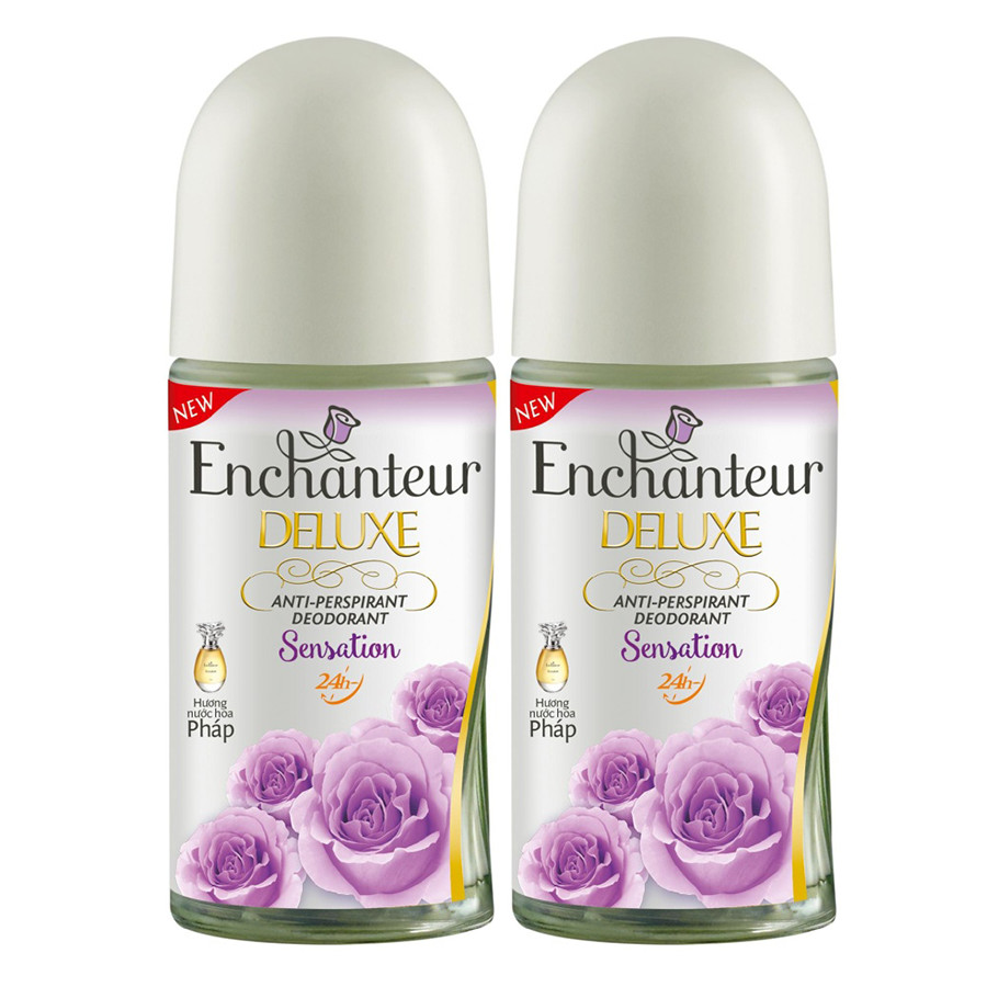 Bộ Đôi Lăn Khử Mùi Hương Nước Hoa Enchanteur 50ml/chai