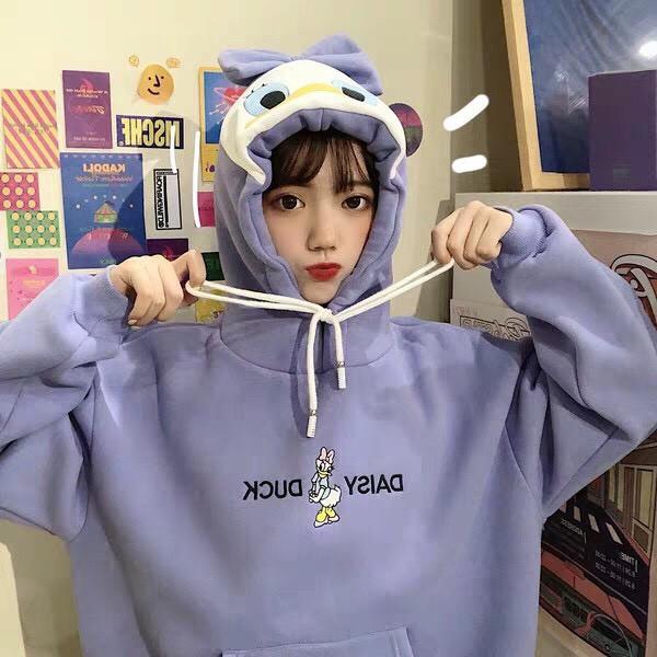 ÁO HOODIE NAM NỮ DAISY DUCK CÁ TÍNH, ĐÁNG YÊU