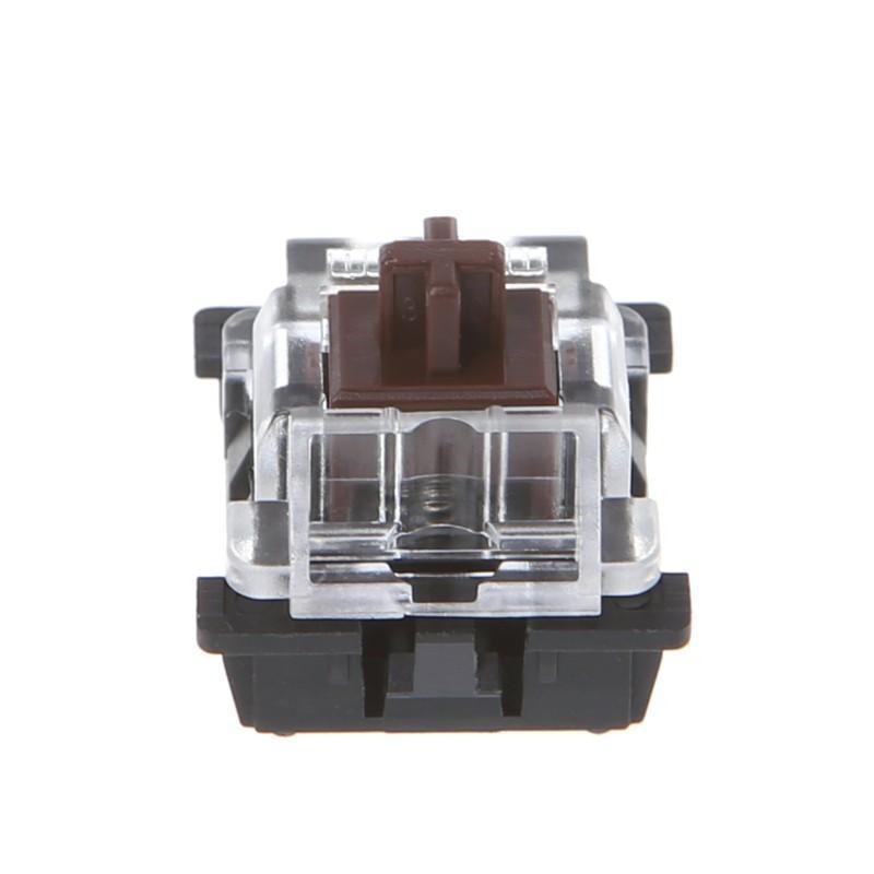 Bộ 10 Nắp Đậy Phím Cơ 3 Chân Màu Nâu Cho Bàn Phím Cherry Mx