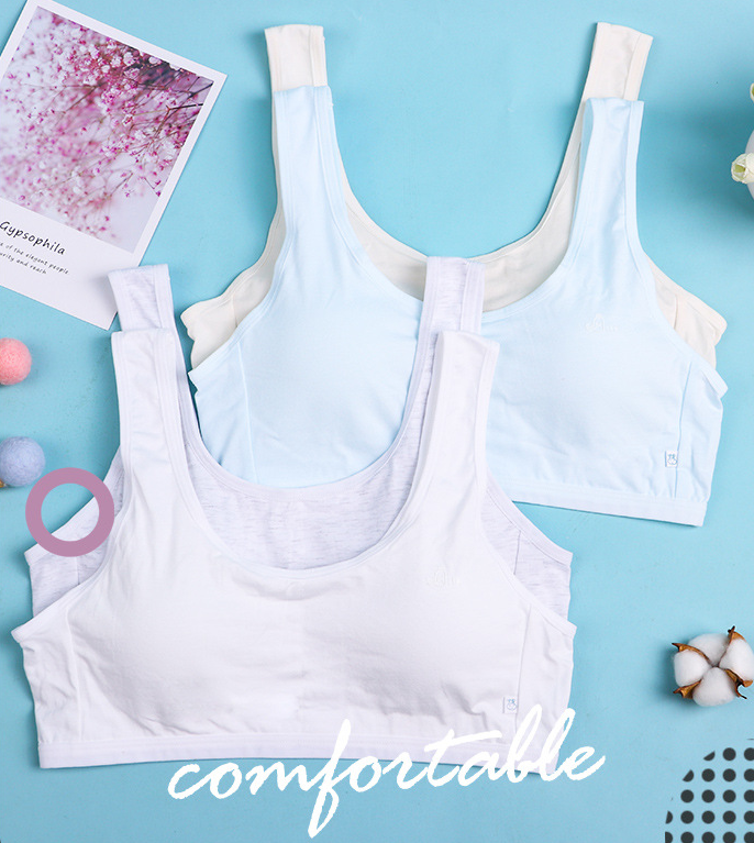 Bra / Áo Lá Nữ Sinh Cotton Tinh Khiết MILK Xuất Đông Hàng Loại Đẹp.