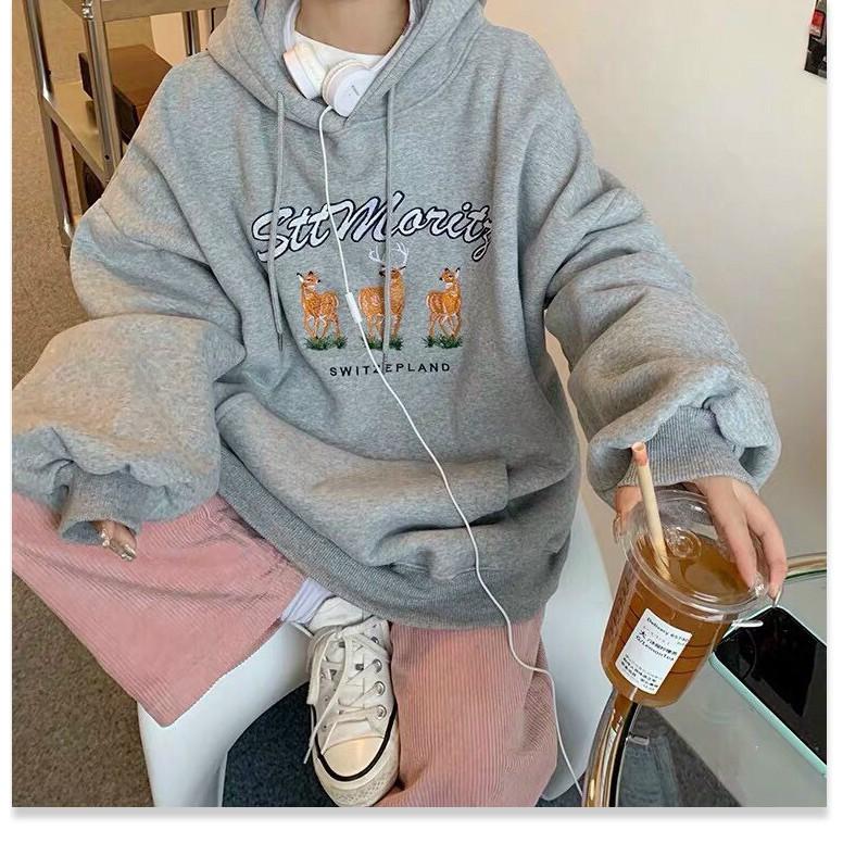 ÁO KHOÁC NỮ HOODIES FORM RỘNG