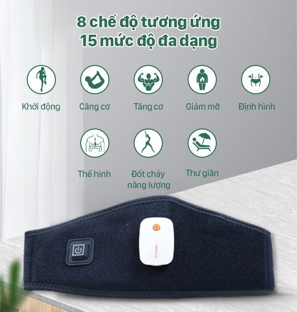 Đai massage đánh tan mỡ bụng ,máy massage đánh tan mỡ kết nối app,cho vong eo thon gọn và vóc dáng cân đối