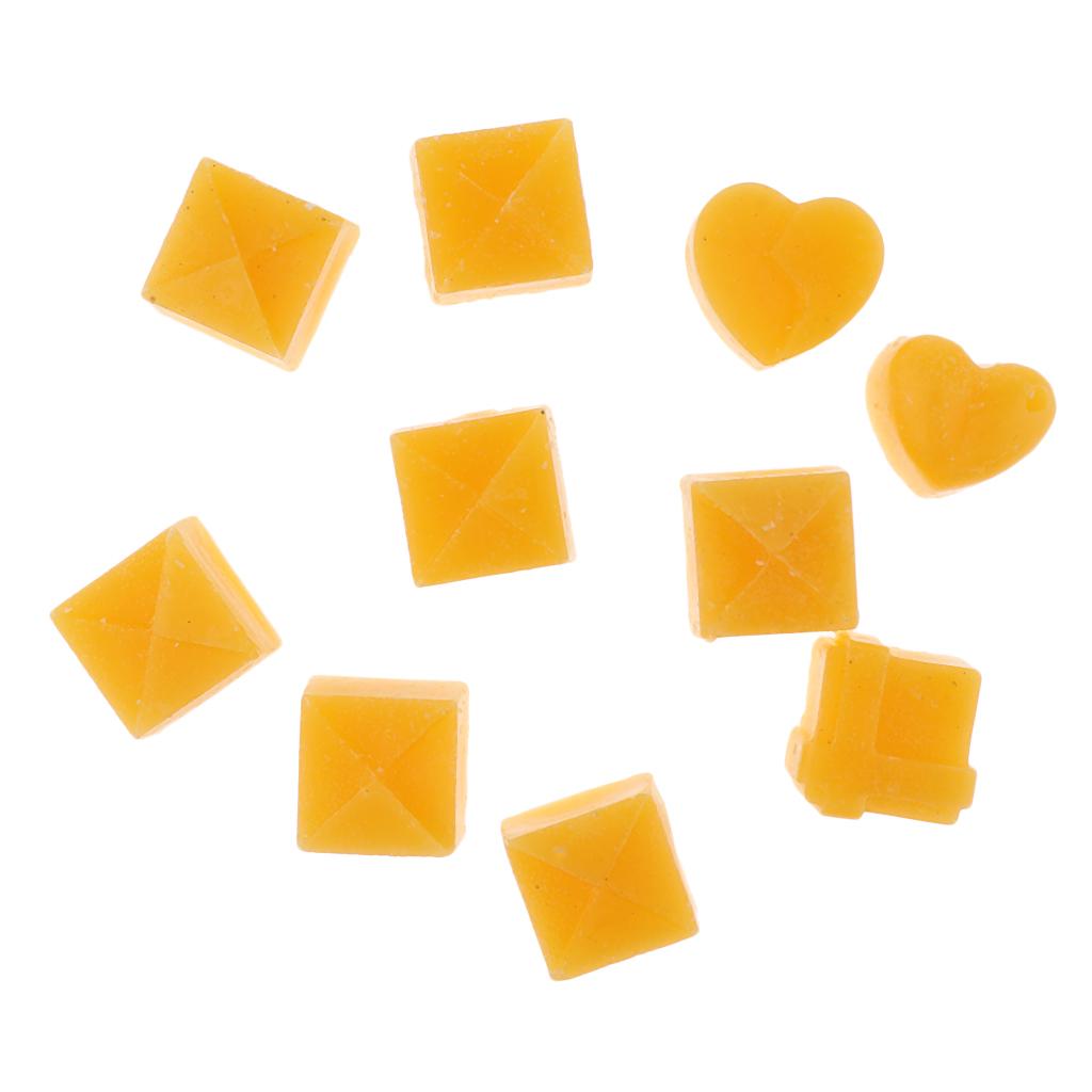Pack of 10 Natural Beeswax for Crafts