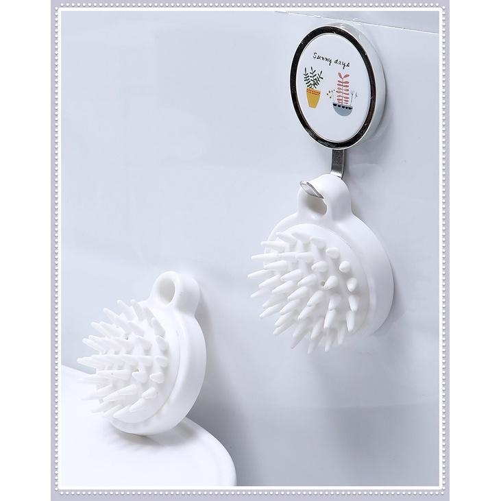 Lược Gội Đầu Silicon Mát Xa Da Đầu Giảm Rụng Kích Thích Mọc Tóc