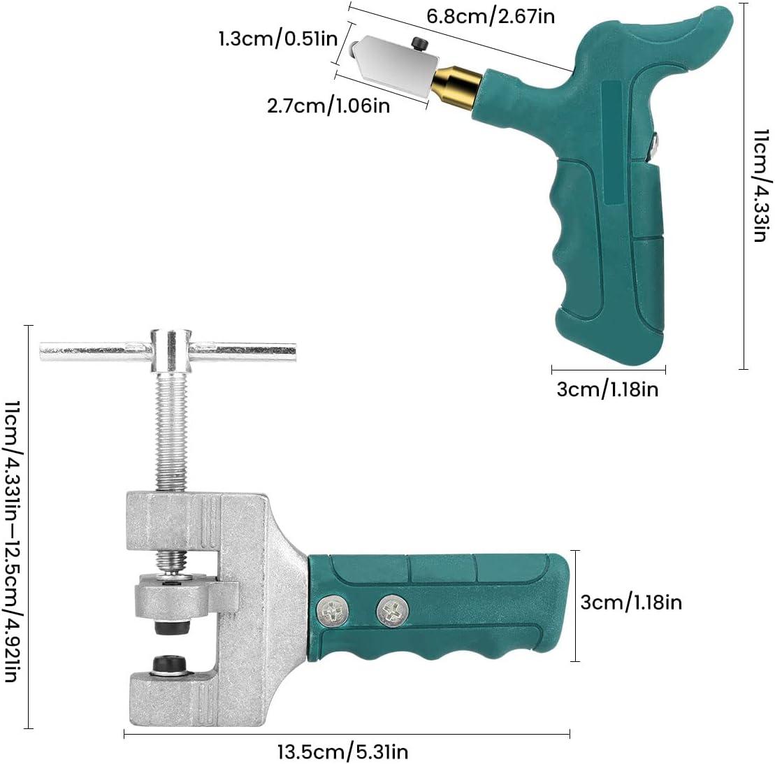 Dụng cụ cắt thủ công dùng cho máy cắt kính, máy cắt gạch, bộ 9 dao cắt kính kim cương