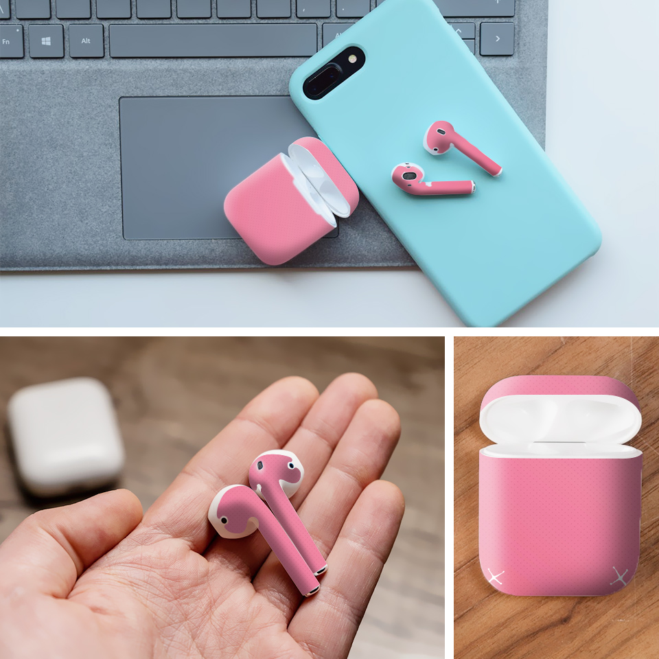 Miếng dán skin chống bẩn cho tai nghe AirPods in hình thiết kế - atk325 (bản không dây 1 và 2)