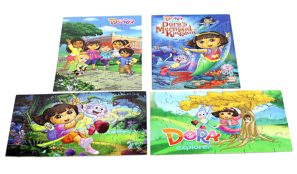 Xếp hình A4 (4 trong 1) Dora the explorer