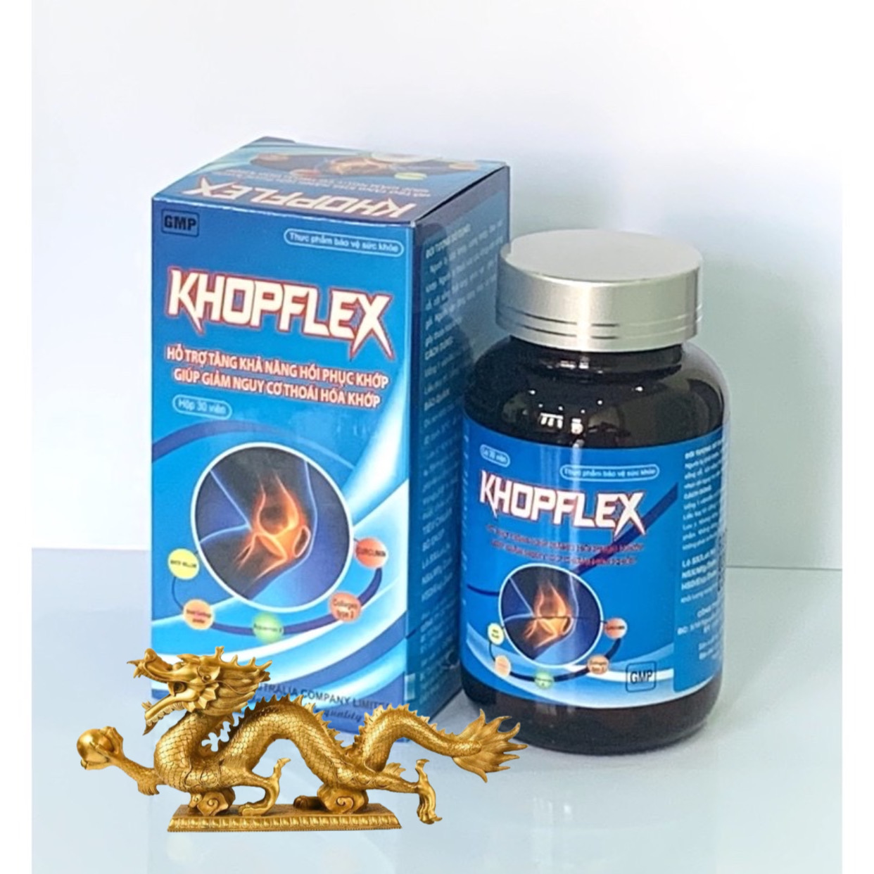 Viên Uống KHỚP KHOPFLEX - Hộp 30 viên -Phòng Ngừa Và Hỗ Trợ Thoái Hóa Khớp, Khô Khớp, Lisse