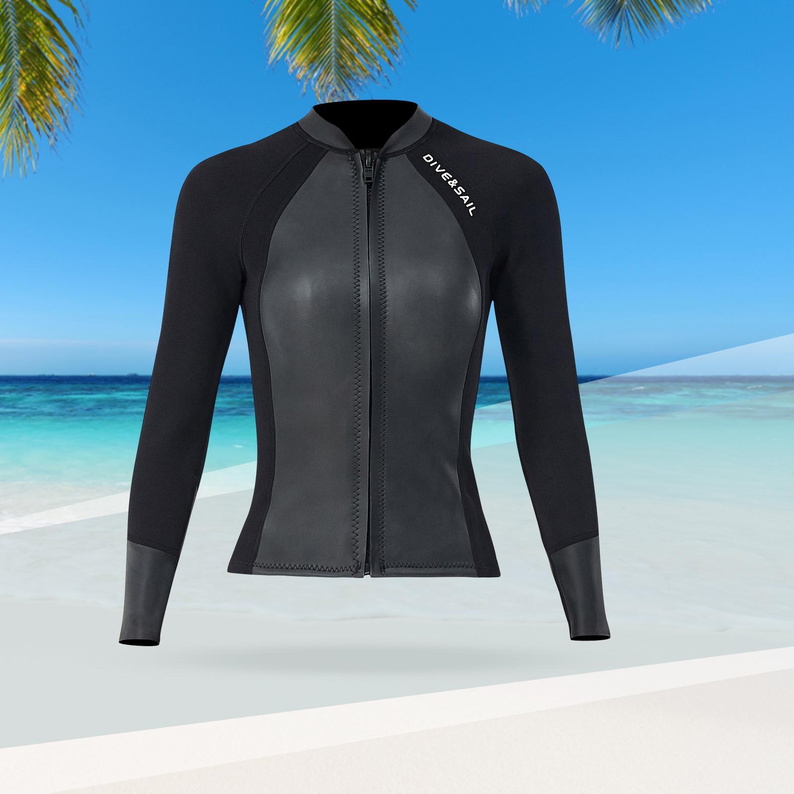 Wetsuit Top Scuba Diving Suit Long Sleeve Wetsuits Jacket Dive Suit for Snorkeling