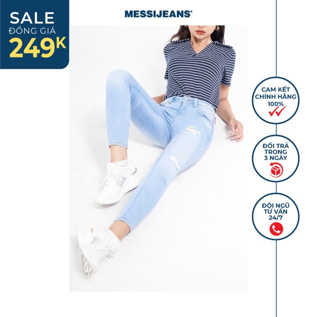 Quần Jeans Nữ Ông Ôm Rách MESSI SJW-846-18