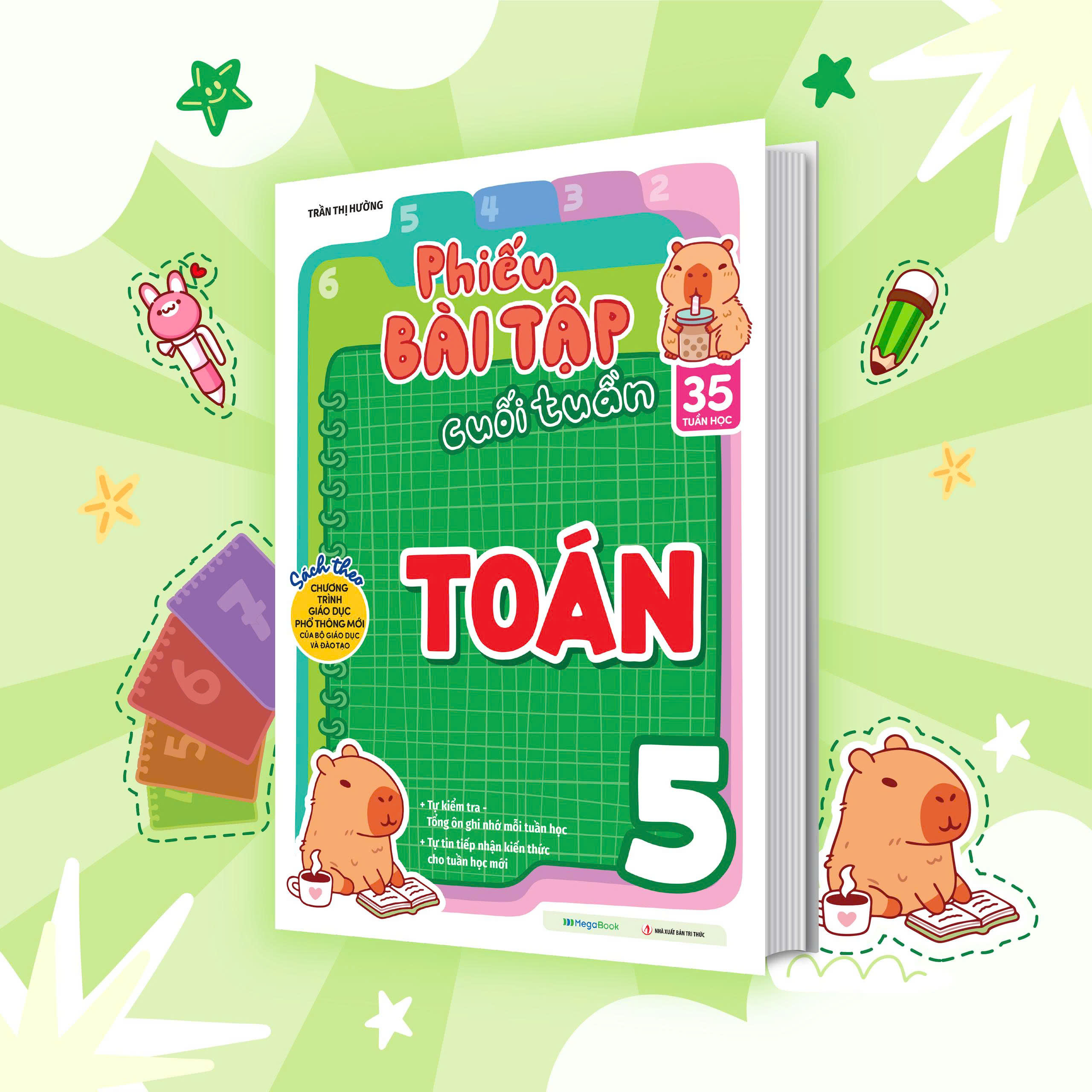 Sách Phiếu Bài Tập Cuối Tuần Toán Lớp 5