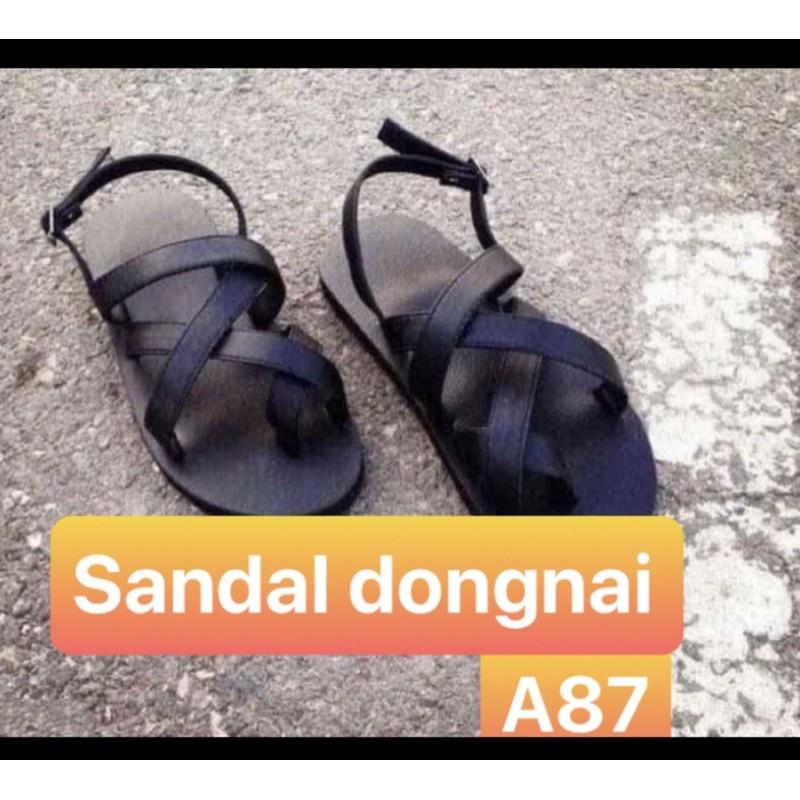 dép quai hậu nam nữ A 87 đen sandal đồng nai size từ 35 nữ đến 42 nam