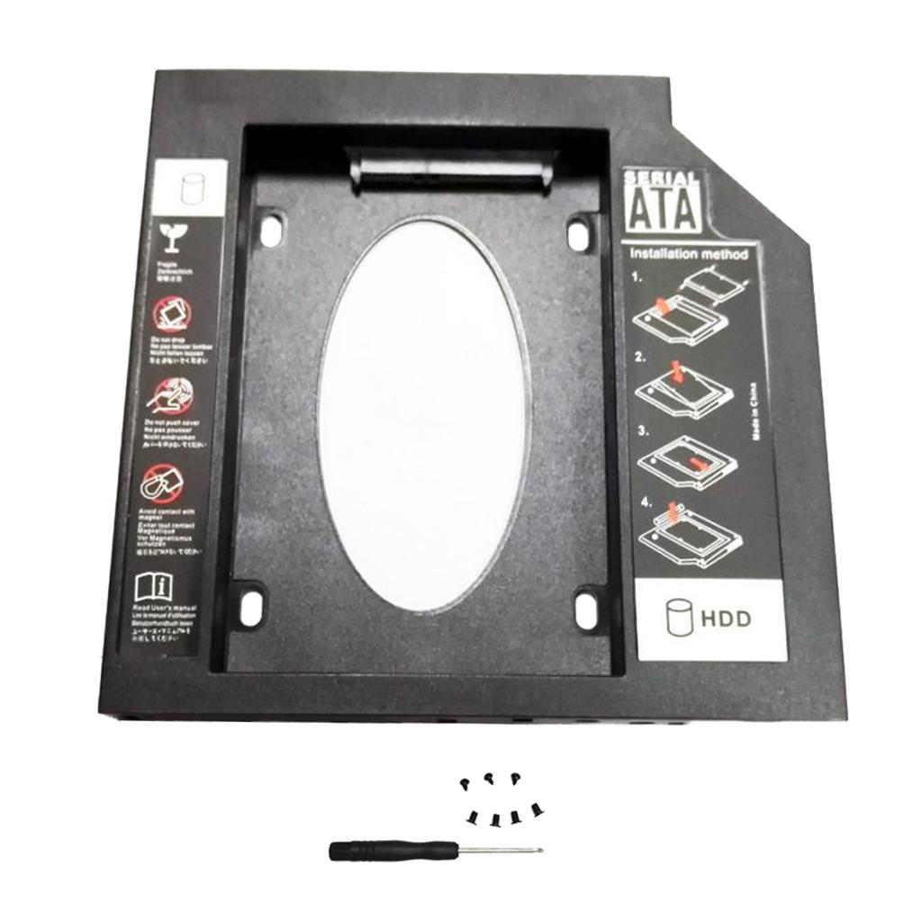 2.5'' Hard Drive Caddy SATA 2nd HDD HD SSD Enclosures Hard Drive Caddy Case for 12.7mm Laptop CD-ROM Optical Bay Drive Slot