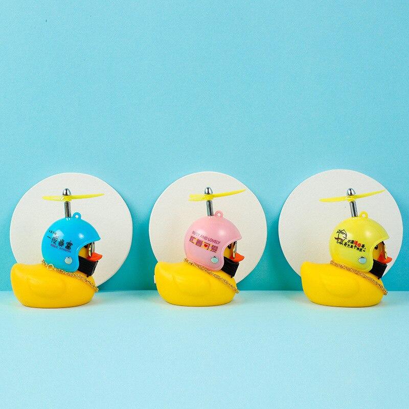 Standing Duck Bicycle Bell Broken Wind Helmet Small Yellow Duck MTB Road Bike Motor Riding Cycling Accessories not Lights