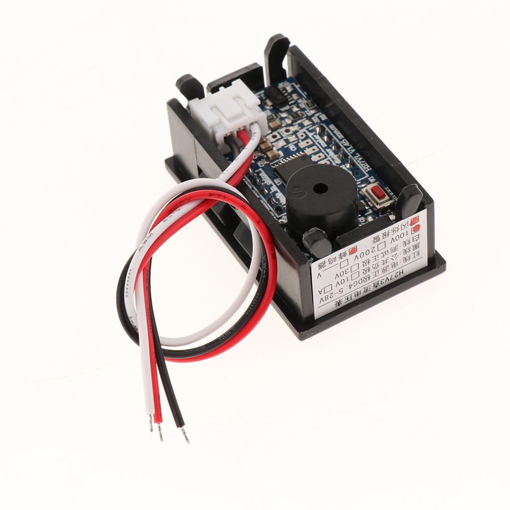 Chuyên Nghiệp DC 0-100V Bảng LED Kỹ Thuật Số Đồng Hồ Đo Điện Áp Đỏ Hiển Thị Vôn Kế